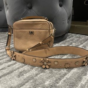 Micheal Kors mini floral leather crossbody